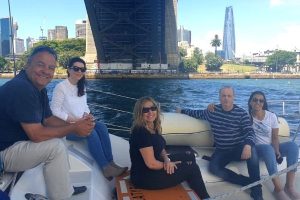 Yassmin Badran and Leon in Sydney Harbour Bridge