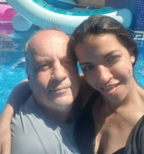 Yassmin Badran and Leon in the Pool